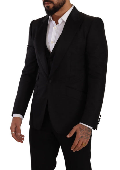Dolce & Gabbana Schwarzer Slim Fit 2 Stück SICILIA Blazer