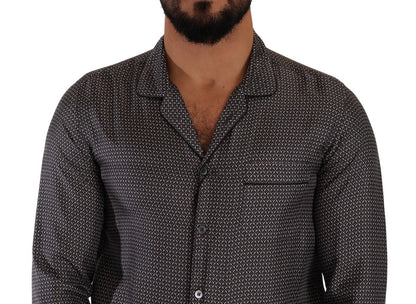 Dolce & Gabbana Elegantes Seidenhemd mit Knopfleiste