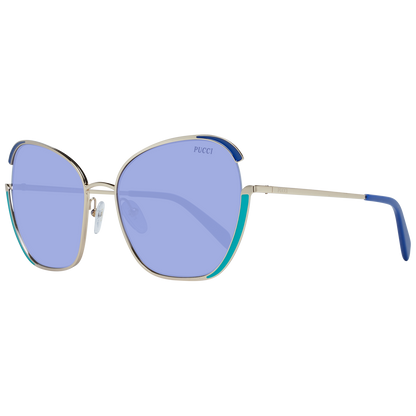Emilio Pucci Gold Frauen Sonnenbrille
