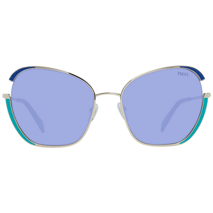 Emilio Pucci Gold Frauen Sonnenbrille