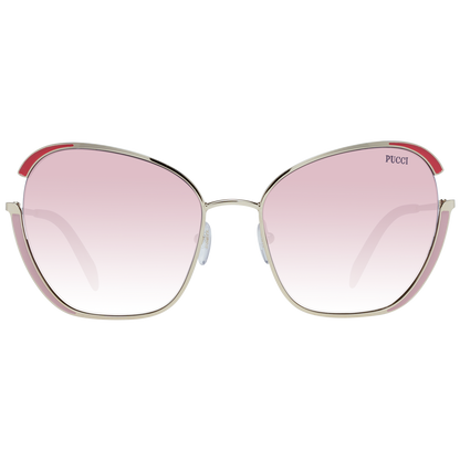 Emilio Pucci Gold Frauen Sonnenbrille