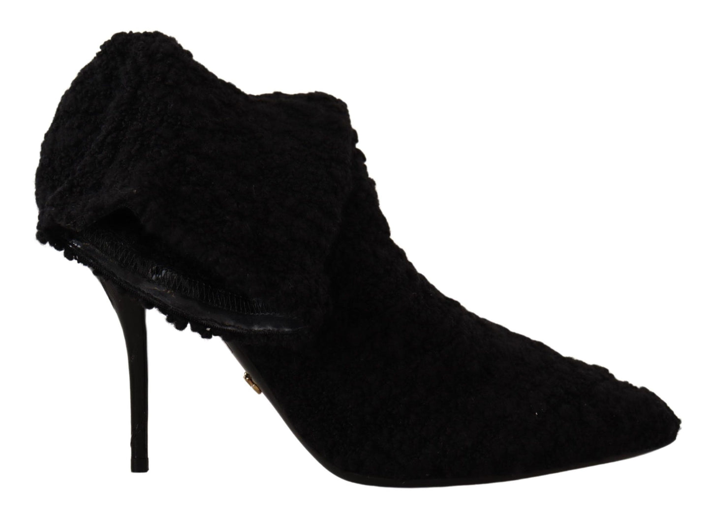 Dolce & Gabbana Schwarz Stiletto Heels Mid Calf Frauen Stiefel
