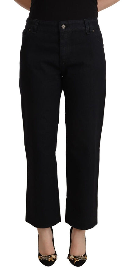 John Galliano Elegant Cropped Jeans with High Waist