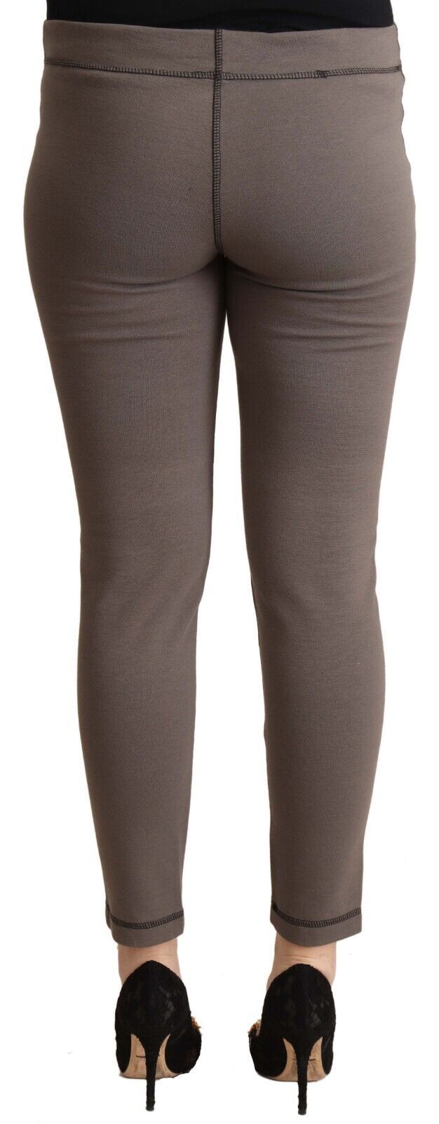 John Galliano Chic grey skinny pants with a mid-waist for sophisticated style