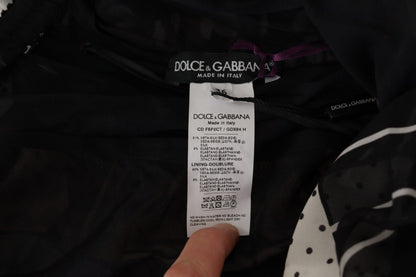 Dolce & Gabbana Multicolor Pachwork Midi-Seiden-Leoparden-Bodycon-Kleid mit Blumenmuster