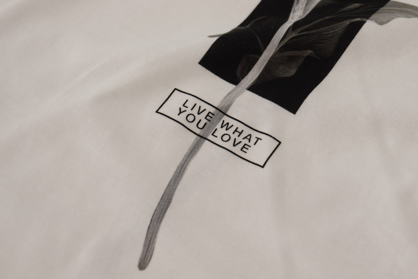 Dolce & Gabbana Weiß Schwarz Rosen Baumwoll-T-Shirt mit Rundhalsausschnitt