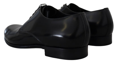 Dolce & Gabbana Schwarze Lederschuhe für formelle Anlässe
