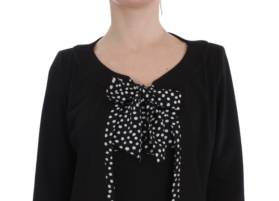 BENCIVENGA Schwarzes Stretch-Etuikleid &amp