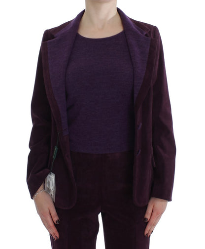 BENCIVENGA Lila Wollanzug T-Shirt Set