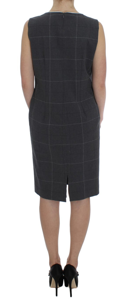 BENCIVENGA Graues Stretch-Mantelkleid Anzug-Set