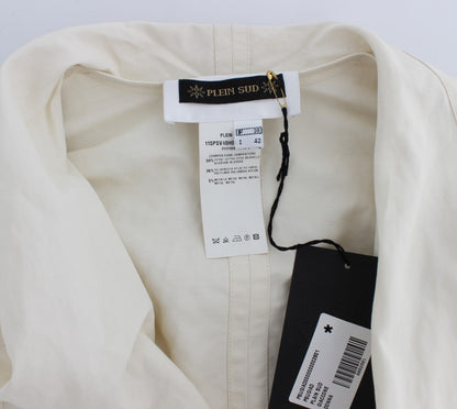 PLEIN SUD Weißer Trenchcoat Jacke