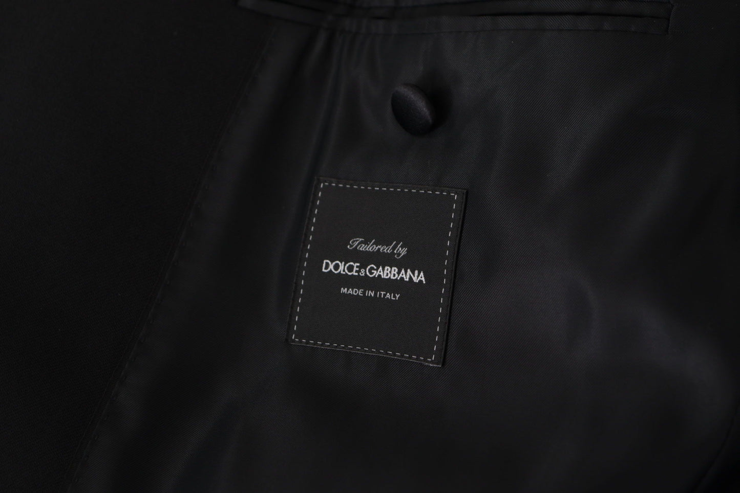 Dolce & Gabbana Schwarzer doppelreihiger Mantel Blazer Jacke