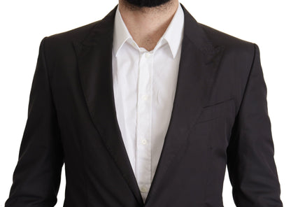 Dolce & Gabbana Schwarzer einreihiger TAORMINA-Blazer