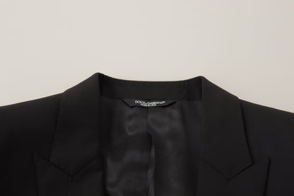Dolce & Gabbana Schwarze einreihige Jacke MARTINI Blazer