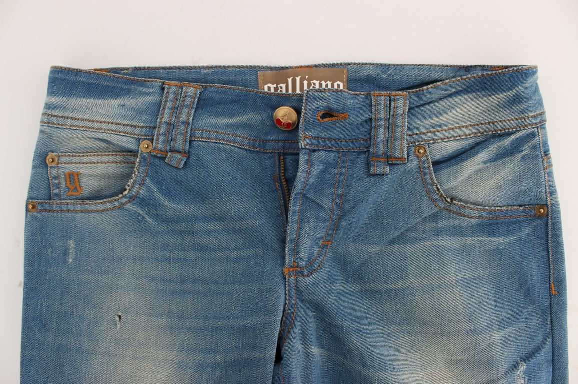 John Galliano Slim Fit Blue Designer Jeans