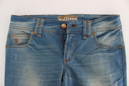 John Galliano Slim Fit Blue Designer Jeans