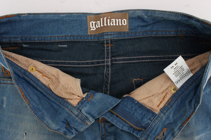 John Galliano Slim Fit Blue Designer Jeans