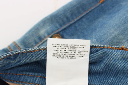 John Galliano Slim Fit Blue Designer Jeans