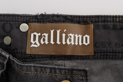 John Galliano Elegant slim fit jeans with grey wash