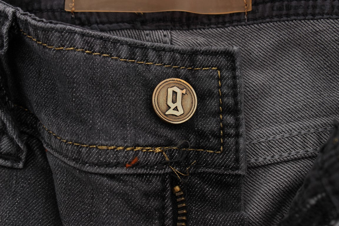 John Galliano Elegant slim fit jeans with grey wash