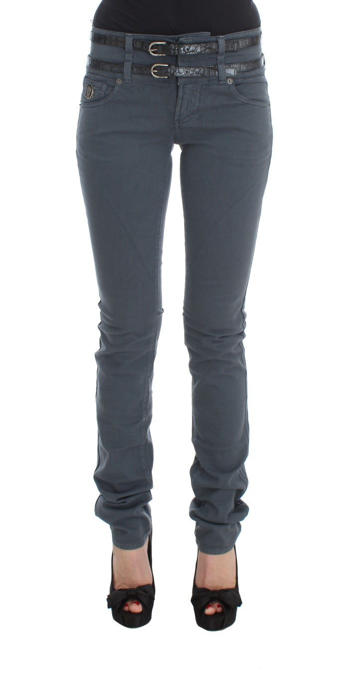 John Galliano Slim Italian Slim Fit Jeans in Chic Blue