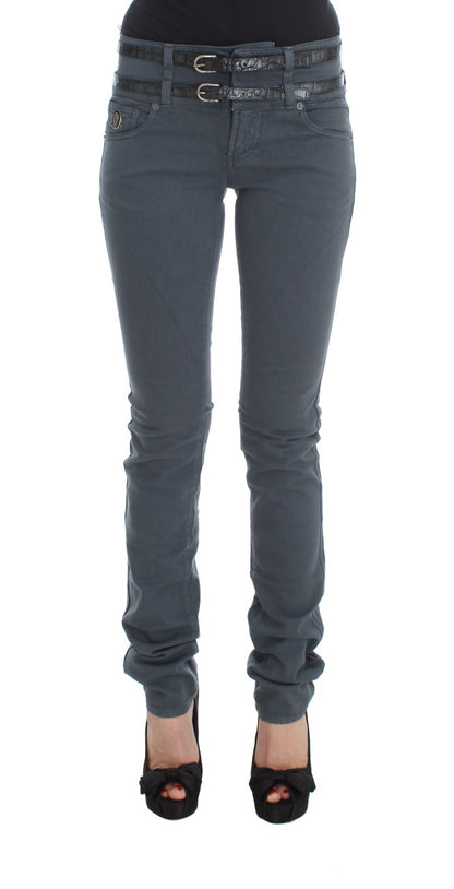 John Galliano Slim Italian Slim Fit Jeans in Chic Blue