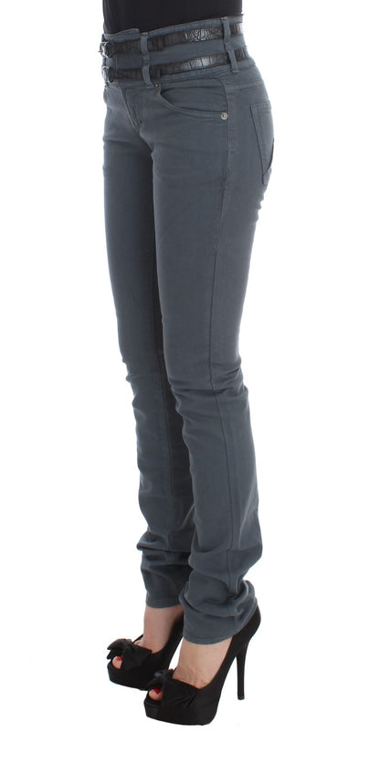 John Galliano Slim Italian Slim Fit Jeans in Chic Blue