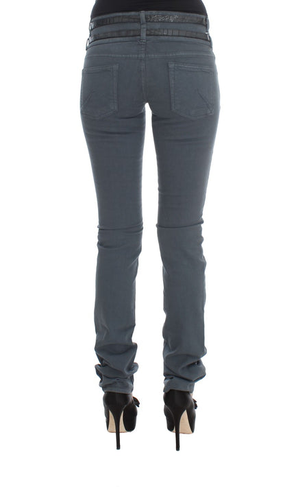 John Galliano Slim Italian Slim Fit Jeans in Chic Blue