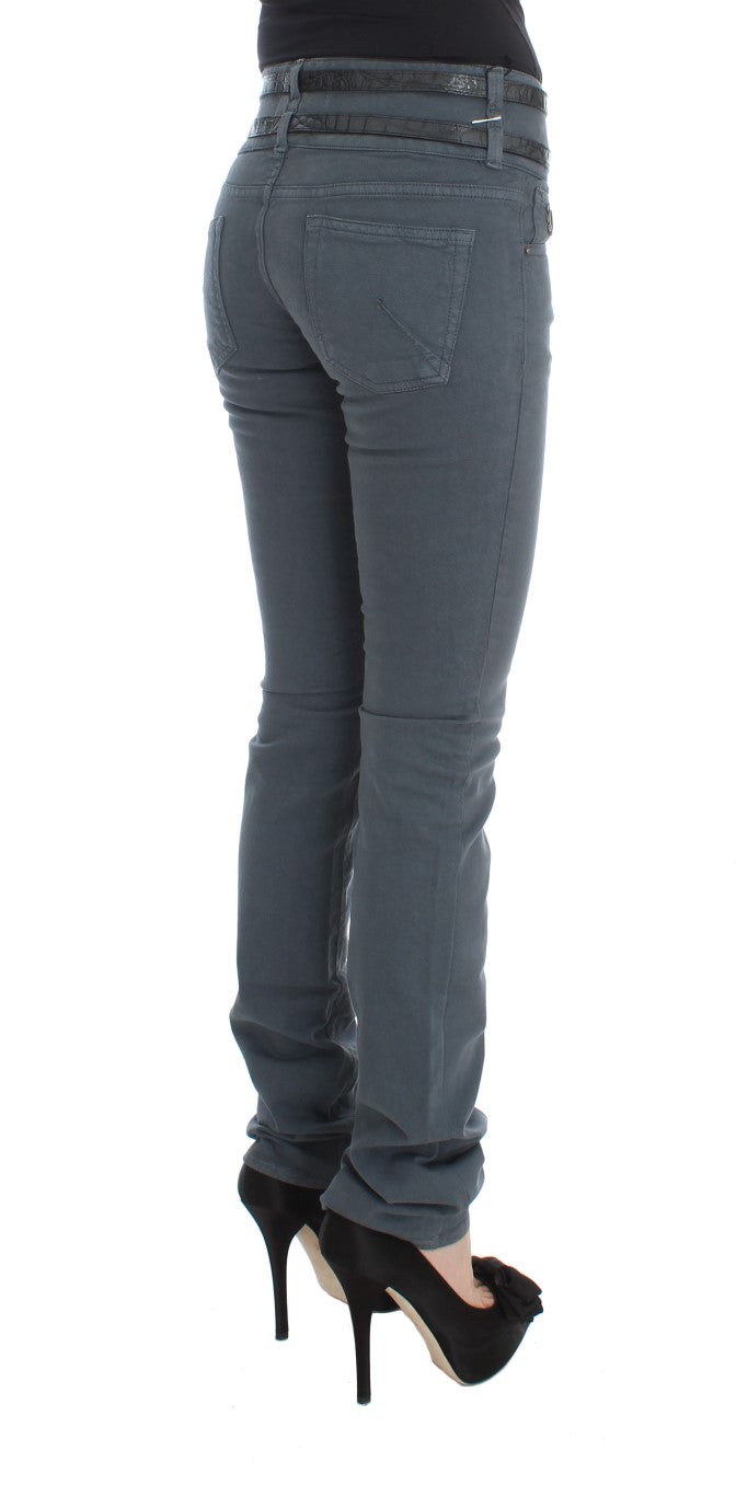 John Galliano Slim Italian Slim Fit Jeans in Chic Blue