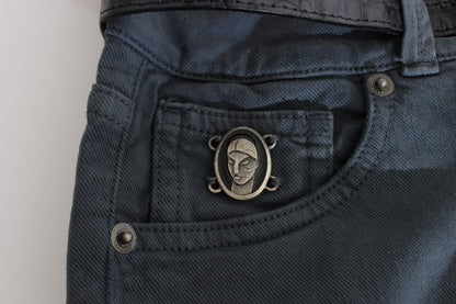 John Galliano Slim Italian Slim Fit Jeans in Chic Blue