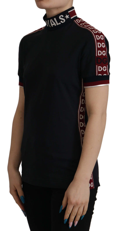 Dolce & Gabbana Schwarzes #DGMillennials T-Shirt aus 100% Baumwolle