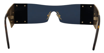 Dolce & Gabbana Gold Metall Rechteckige Sonnenbrille DG2263 Sonnenbrille