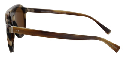 Dolce & Gabbana Ovale Vollrandbrille in brauner Schildpattfarbe DG4306 Sonnenbrille