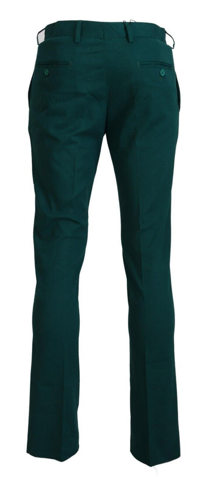 BENCIVENGA Grün Gerade Passform Männer Formelle Hosen Hosen