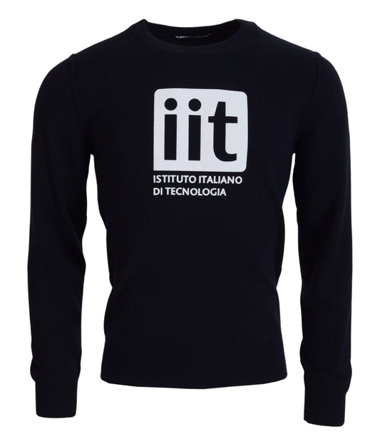 Dolce & Gabbana Blauer Kaschmir iit Print Pullover