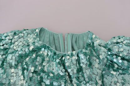 Dolce &amp; Gabbana Elegant A-line sequin midi dress