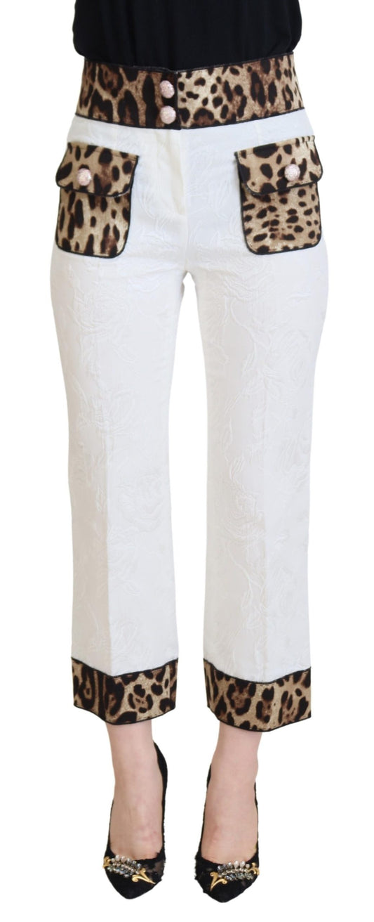 Dolce &amp; Gabbana Elegant leopard print trousers for sophisticated style