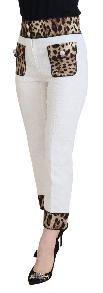 Dolce &amp; Gabbana Elegant leopard print trousers for sophisticated style
