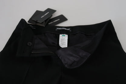 Dolce & Gabbana Schwarze Hosen mit hoher Taille für Frauen