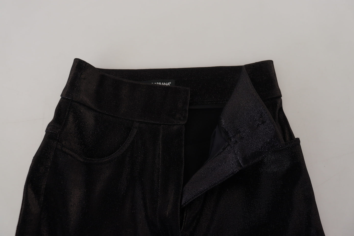 Dolce &amp; Gabbana Elegant Black Denim Pants - Tailored Fit