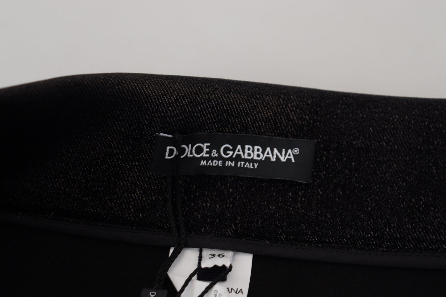Dolce &amp; Gabbana Elegant Black Denim Pants - Tailored Fit
