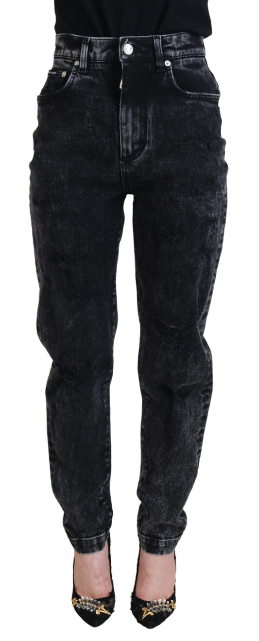 Dolce &amp; Gabbana Elegant black denim pants
