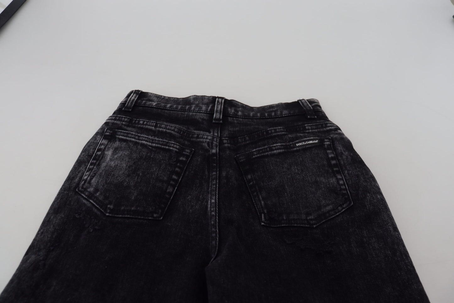 Dolce &amp; Gabbana Elegant black denim pants