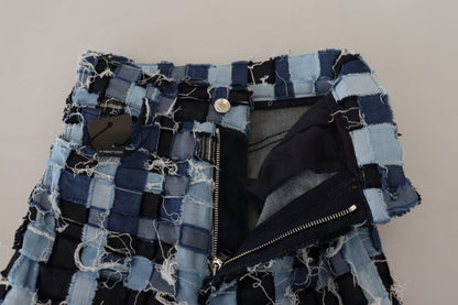 Dolce & Gabbana Multicolor Patchwork-Jeans aus Baumwolle