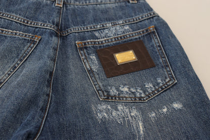 Dolce &amp; Gabbana Elegant ripped denim jeans