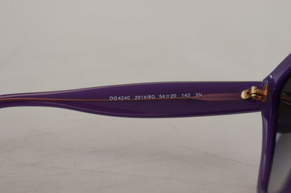 Dolce & Gabbana Violette Acetat-Sonnenbrille mit vollem Rand DG4240
