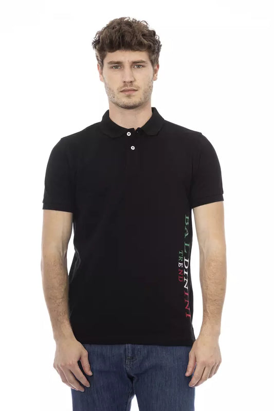 Baldinini Trend Schwarz Baumwolle Männer Polo