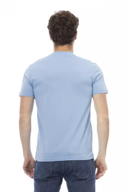 Baldinini Trend Light Blue Cotton Men's T-Shirt
