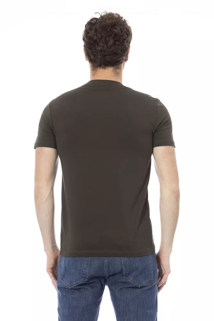 Baldinini Trend Grünes Baumwolle Männer T-Shirt