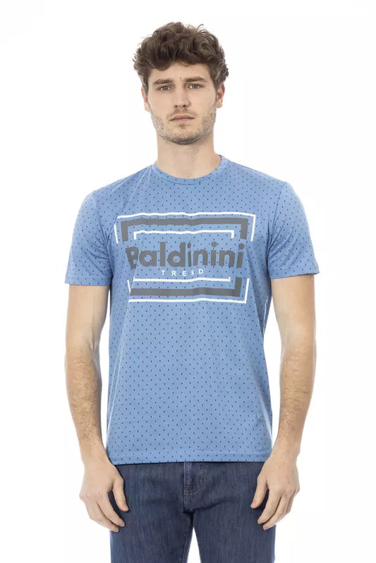 Baldinini Trend Hellblaues Baumwolle Herren T-Shirt